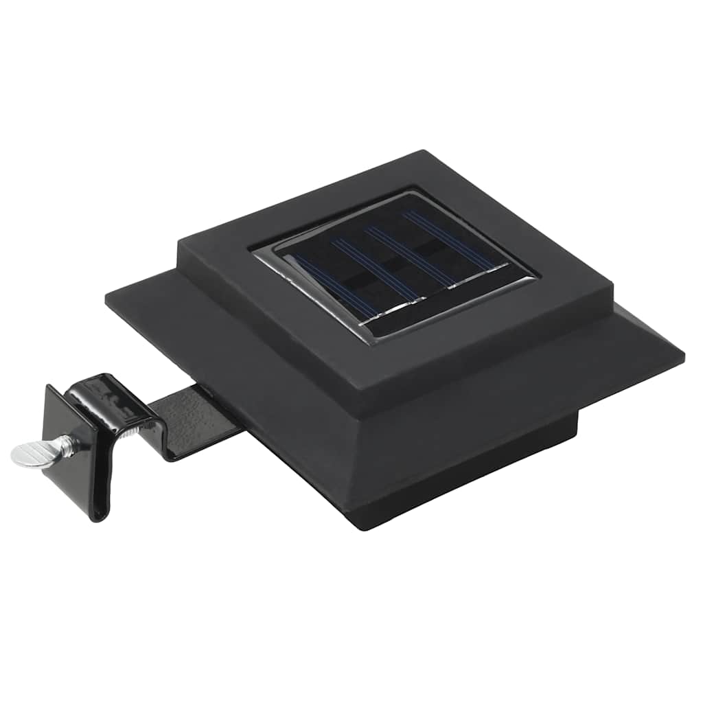 vidaXL Φωτιστικά Εξωτ. Χώρου Ηλιακά 12 τεμ. LED Τετράγωνα Μαύρα 12 εκ. - Image 6