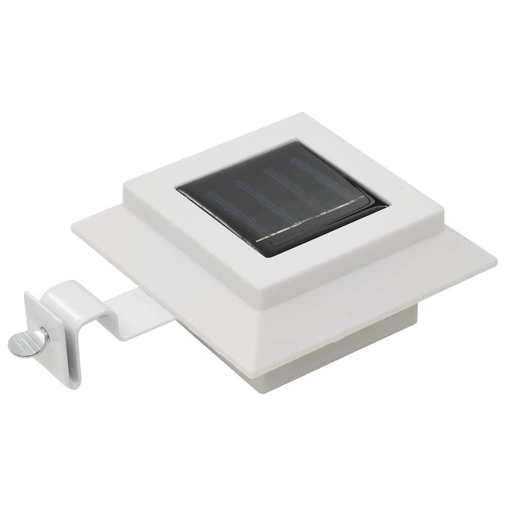 vidaXL Φωτιστικά Εξωτ. Χώρου Ηλιακά 12 τεμ. LED Τετράγωνα Λευκά 12 εκ. - Image 6