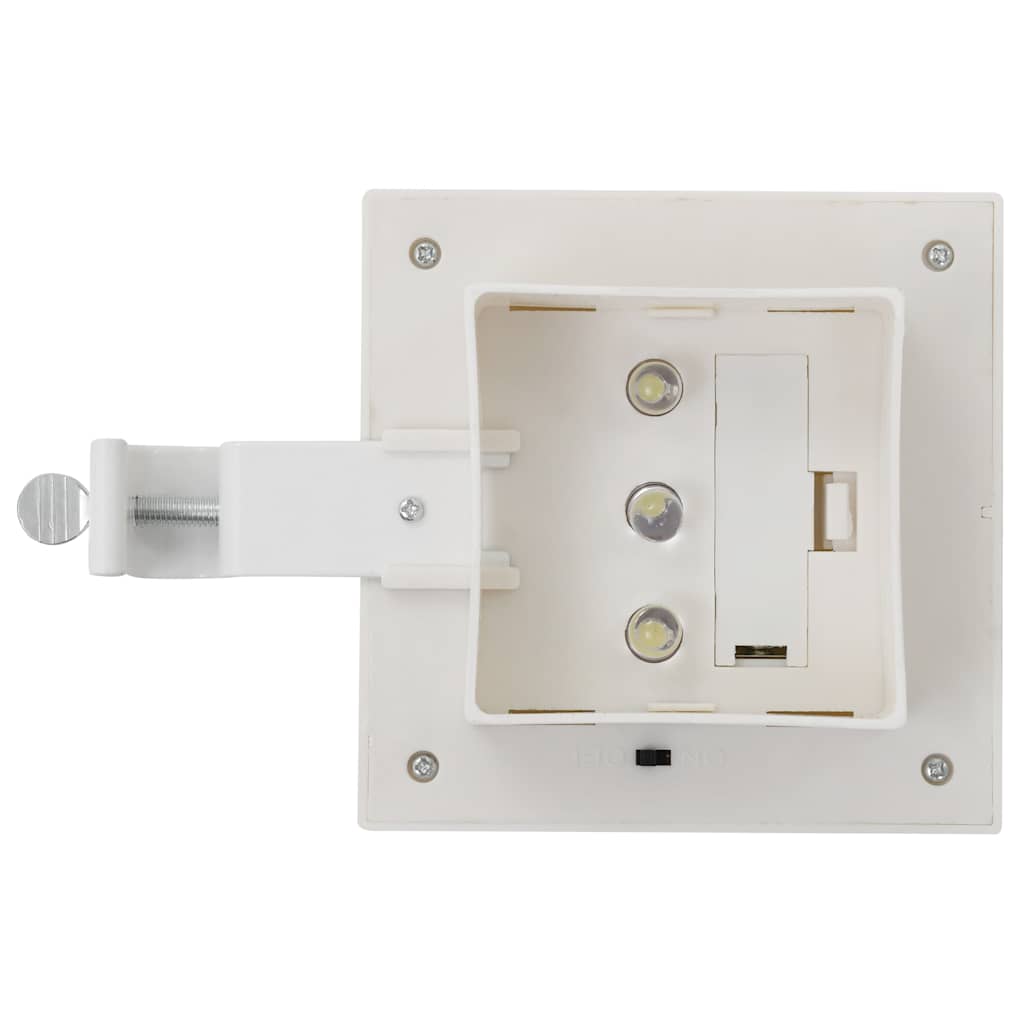 vidaXL Φωτιστικά Εξωτ. Χώρου Ηλιακά 12 τεμ. LED Τετράγωνα Λευκά 12 εκ. - Image 10