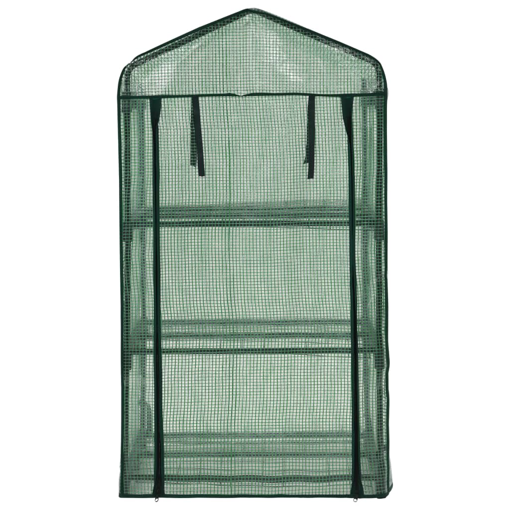 vidaXL Μίνι Θερμοκήπιο με 3 Ράφια 69 x 49 x 125 εκ. - Image 4