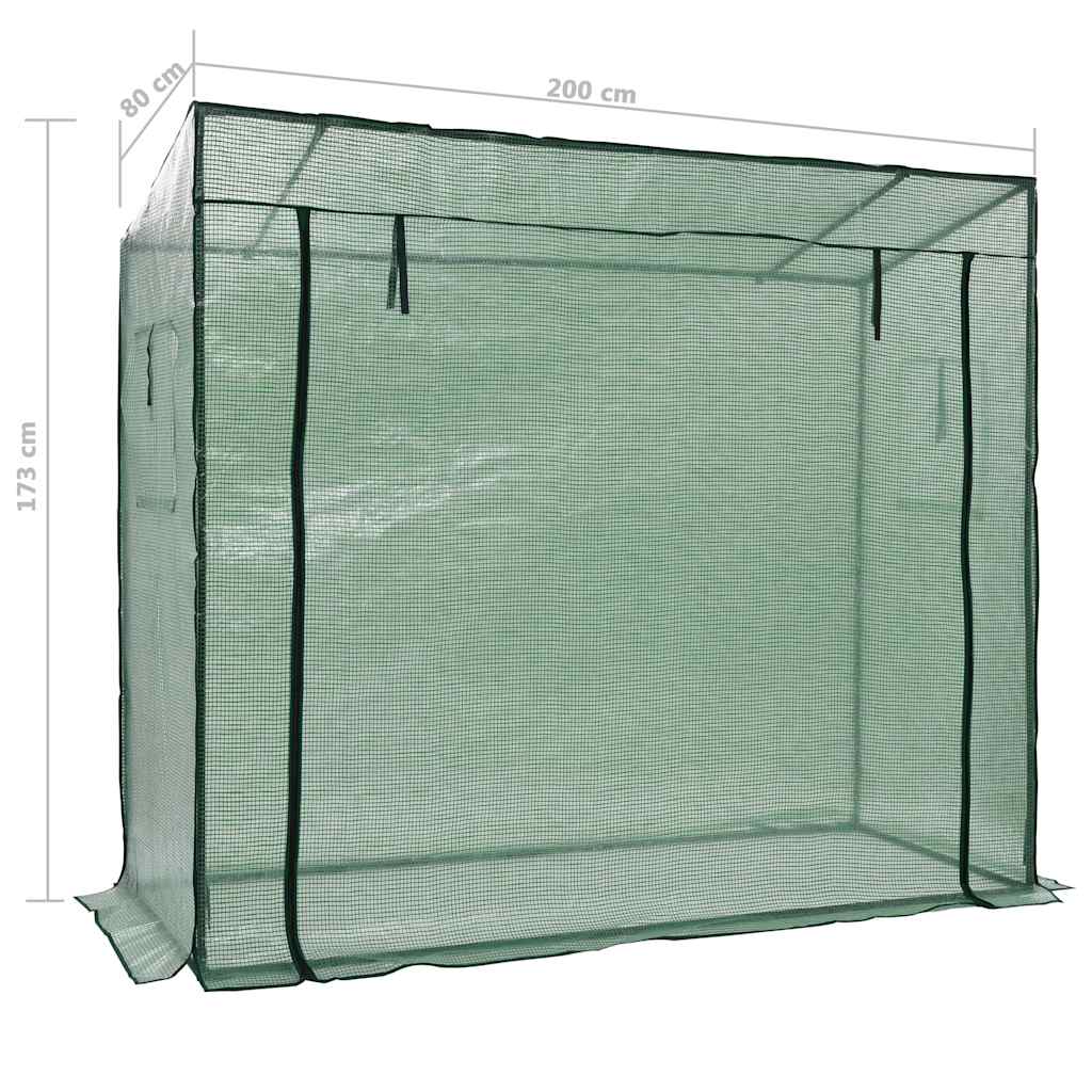 vidaXL Θερμοκήπιο Walk-in 200 x 80 x 173 εκ. - Image 8