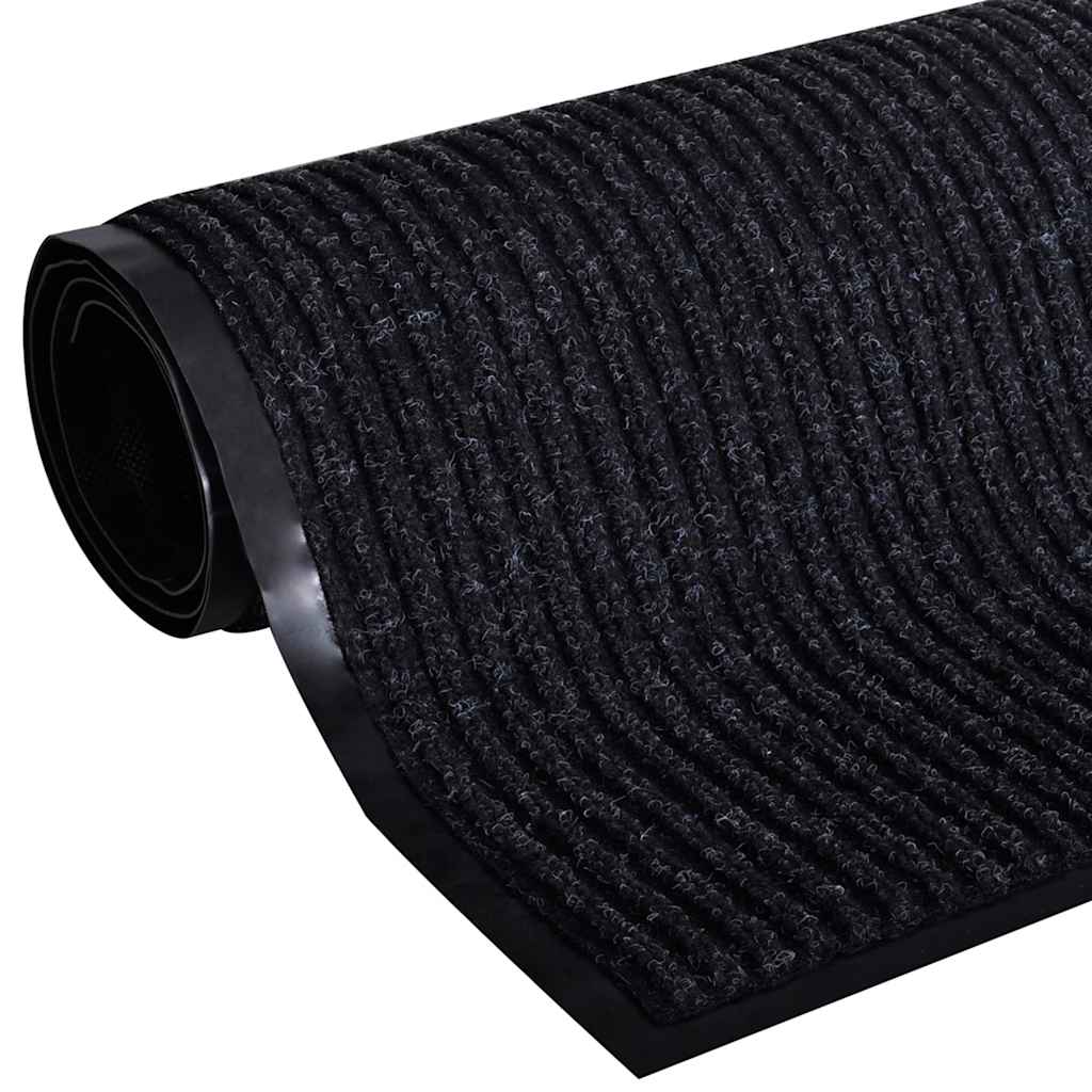 vidaXL Πατάκι Πόρτας Μαύρο 117x220 εκ. PVC - Image 4
