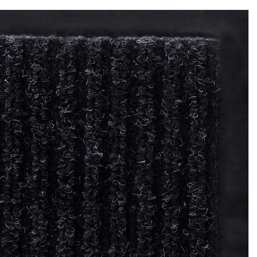 vidaXL Πατάκι Πόρτας Μαύρο 117x220 εκ. PVC - Image 5