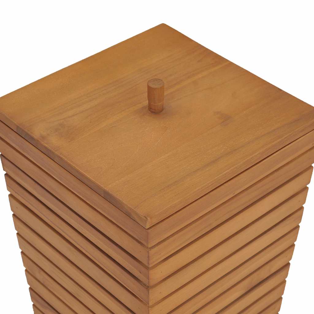vidaXL Καλάθι Απλύτων 30 x 30 x 45 εκ. από Μασίφ Ξύλο Teak - Image 6