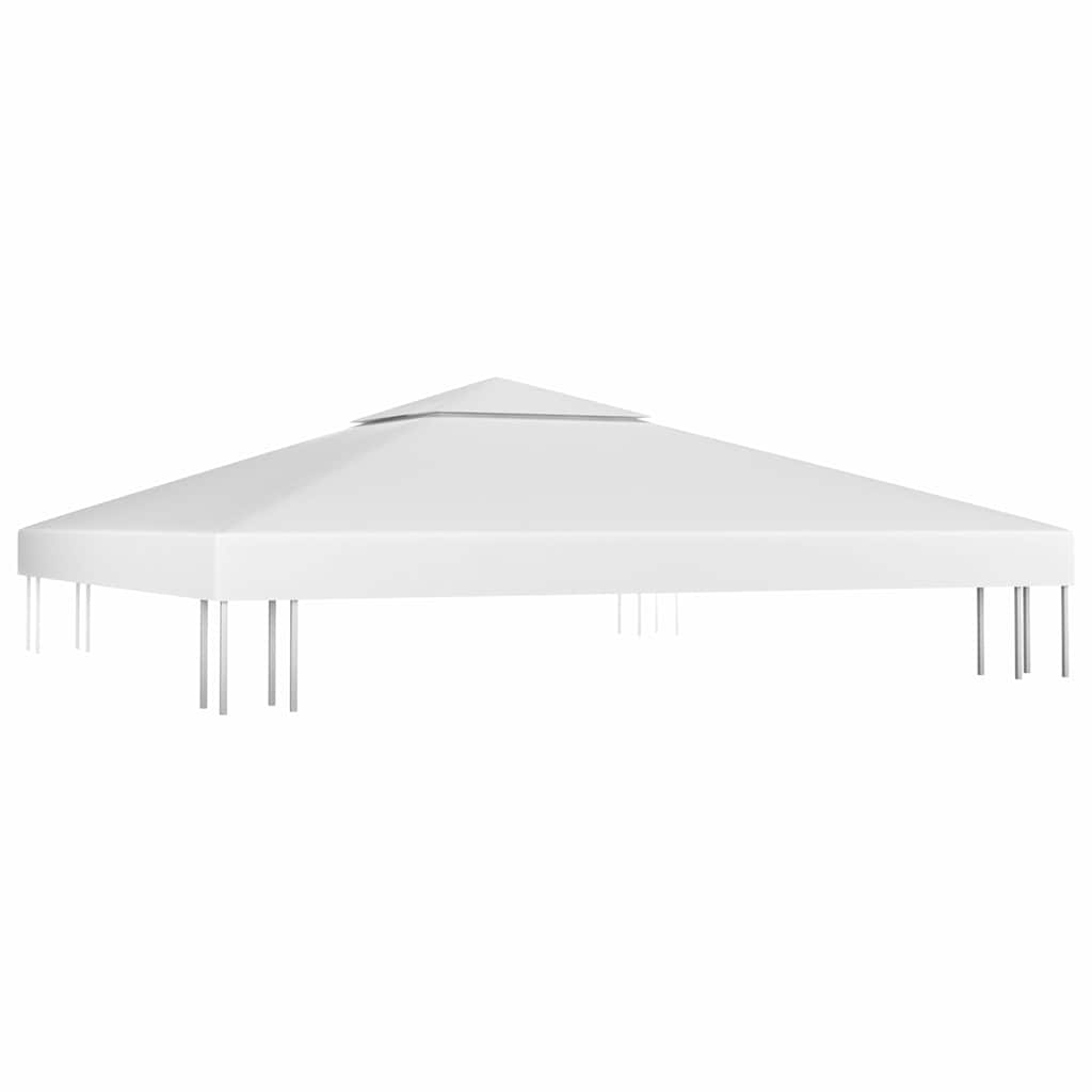 vidaXL Κάλυμμα για Κιόσκι 2 Επιπέδων Λευκό 3 x 3 μ. 310 γρ./μ² - Image 2