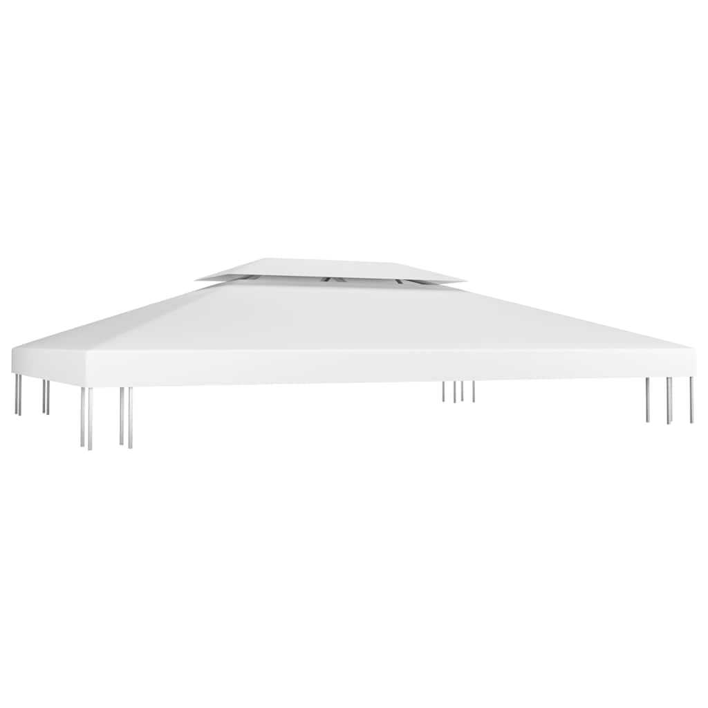 vidaXL Κάλυμμα για Κιόσκι 2 Επιπέδων Λευκό 4 x 3 μ. 310 γρ./μ² - Image 2