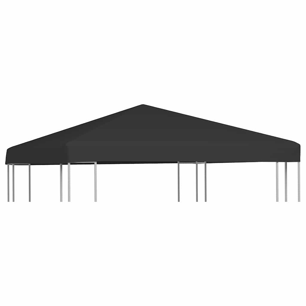 vidaXL Κάλυμμα για Κιόσκι Μαύρο 3 x 3 μ. 270 γρ./μ² - Image 5