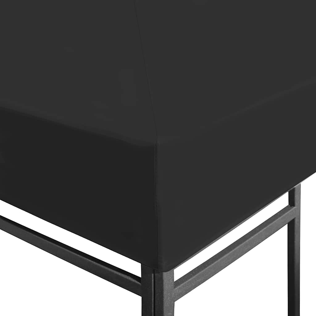 vidaXL Κάλυμμα για Κιόσκι Μαύρο 3 x 3 μ. 270 γρ./μ² - Image 3