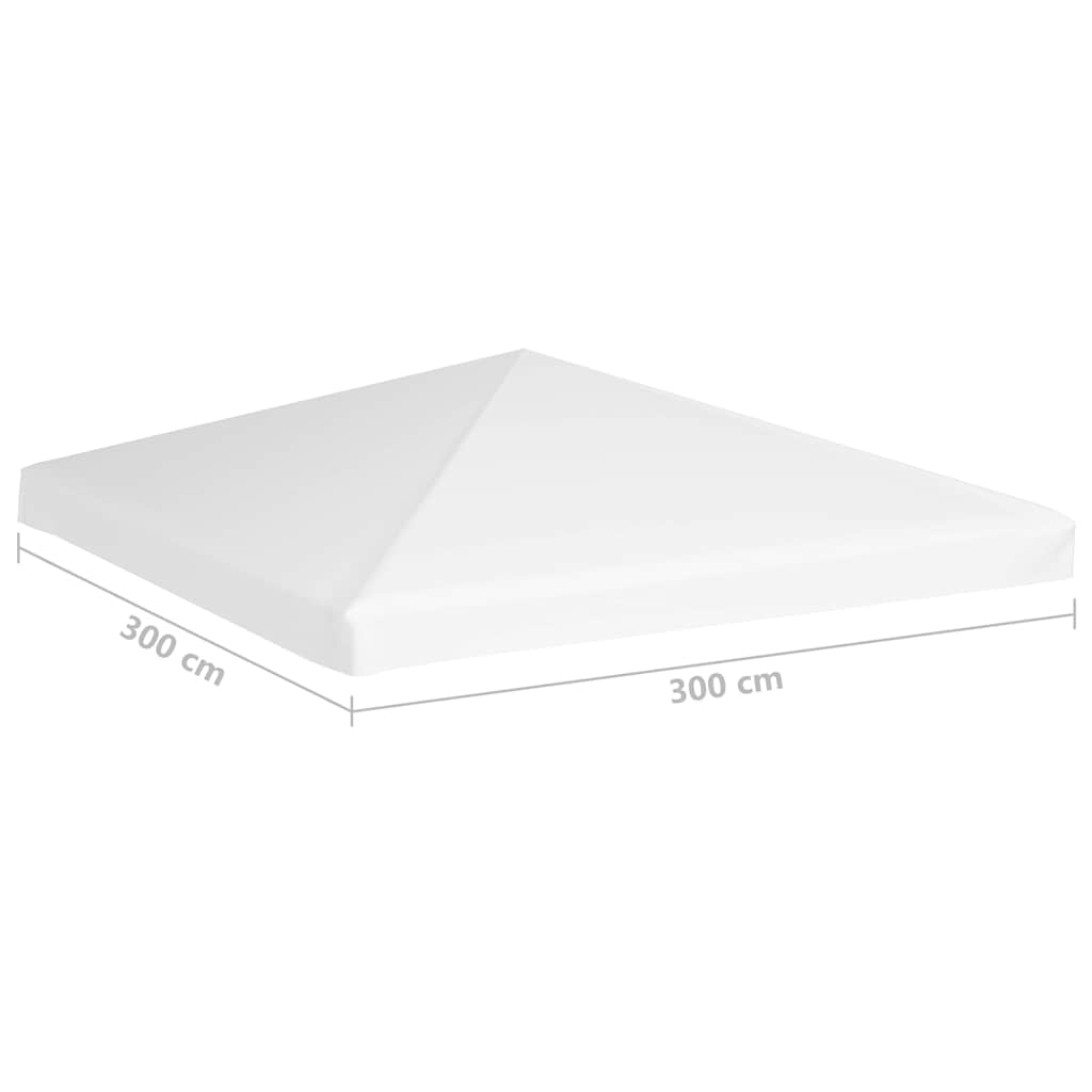 vidaXL Κάλυμμα για Κιόσκι Λευκό 3 x 3 μ. 270 γρ./μ² - Image 7