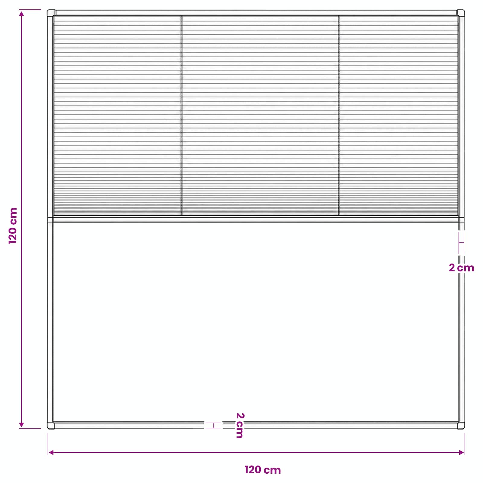 vidaXL Σήτα Παραθύρου Πλισέ Ανθρακί 120 x 120 εκ. από Αλουμίνιο - Image 8