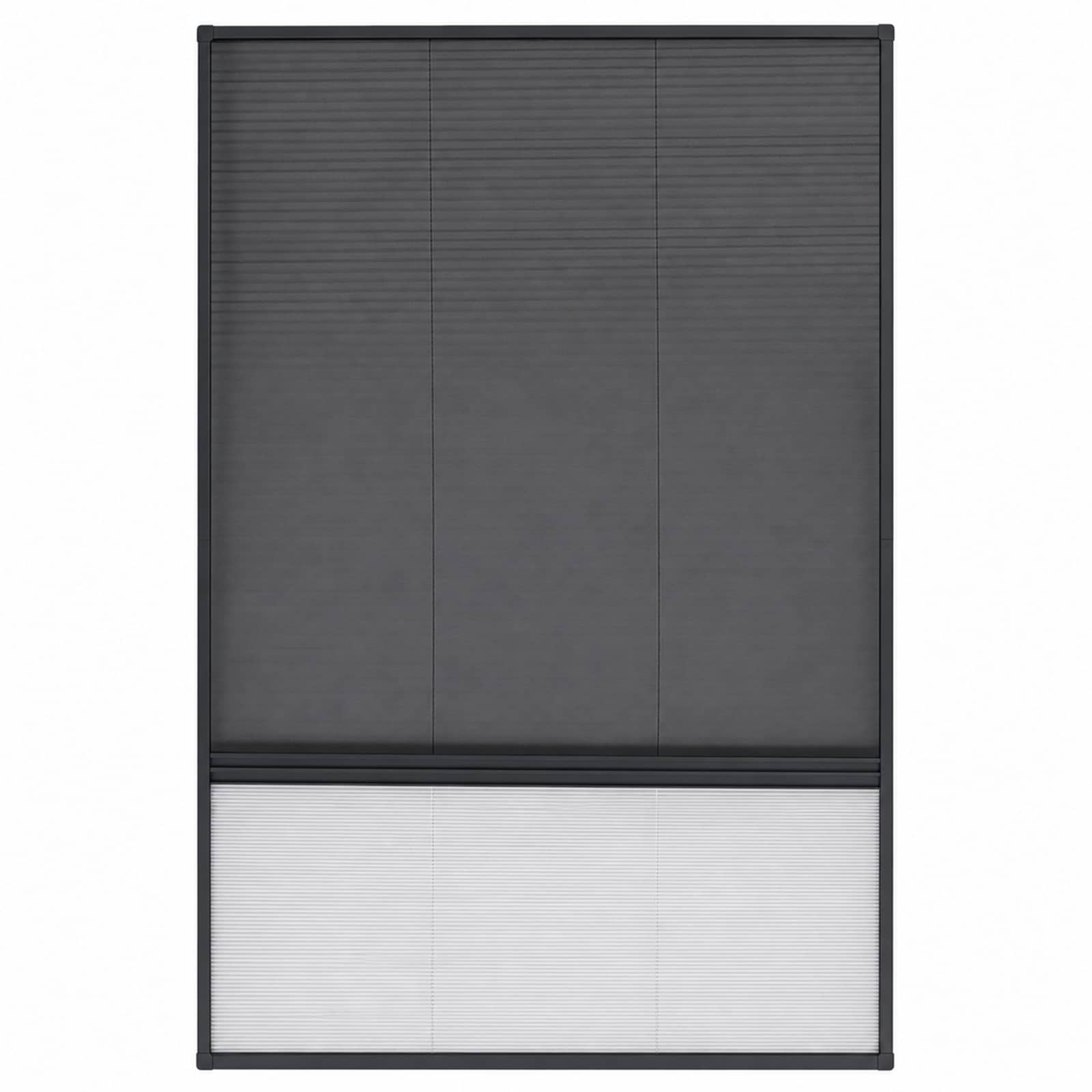 vidaXL Σήτα Παραθύρου Πλισέ με Σκίαστρο 80 x 120 εκ. Αλουμινίου - Image 4