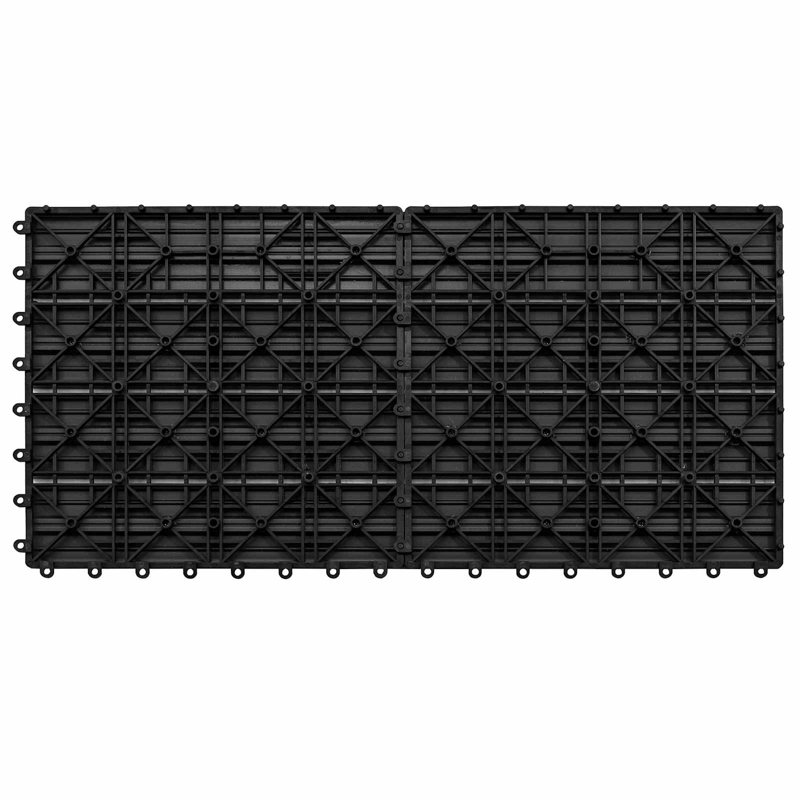 vidaXL Πλάκα Κατασκευής 6 τεμ. Μαύρο 60 x 30 cm WPC - Image 3