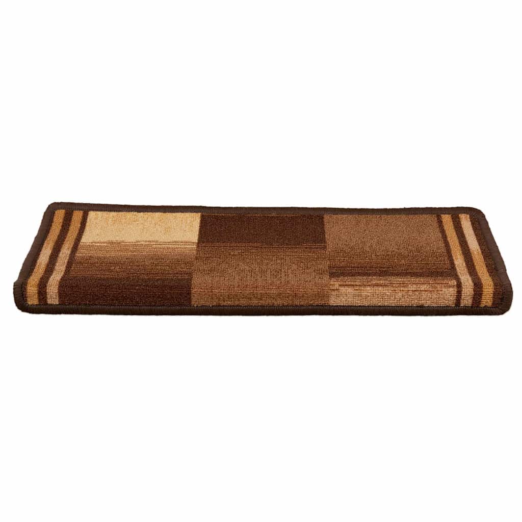vidaXL Πατάκια Σκάλας Αυτοκόλλητα 10 τεμ. Καφέ 65x21x4 εκ. - Image 4