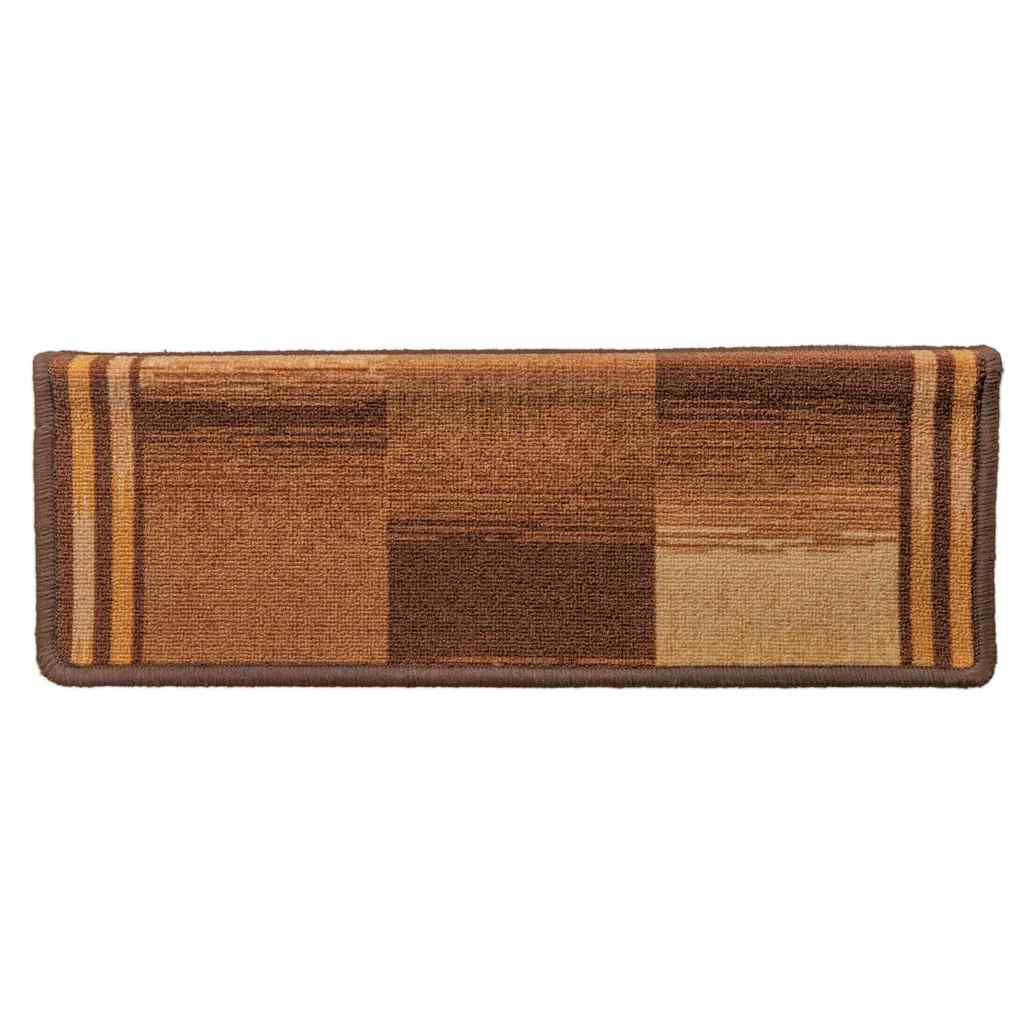 vidaXL Πατάκια Σκάλας Αυτοκόλλητα 10 τεμ. Καφέ 65x21x4 εκ. - Image 6