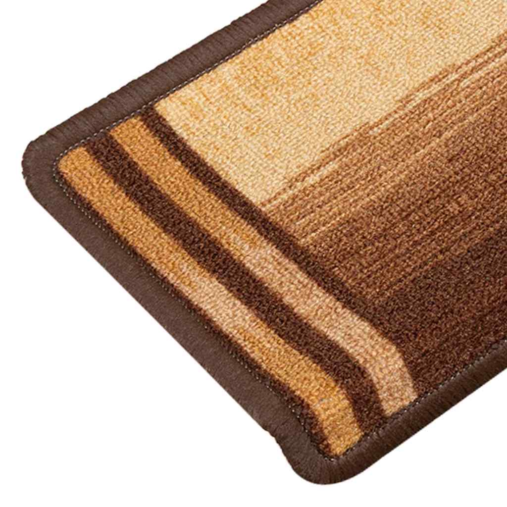 vidaXL Πατάκια Σκάλας Αυτοκόλλητα 10 τεμ. Καφέ 65x21x4 εκ. - Image 7