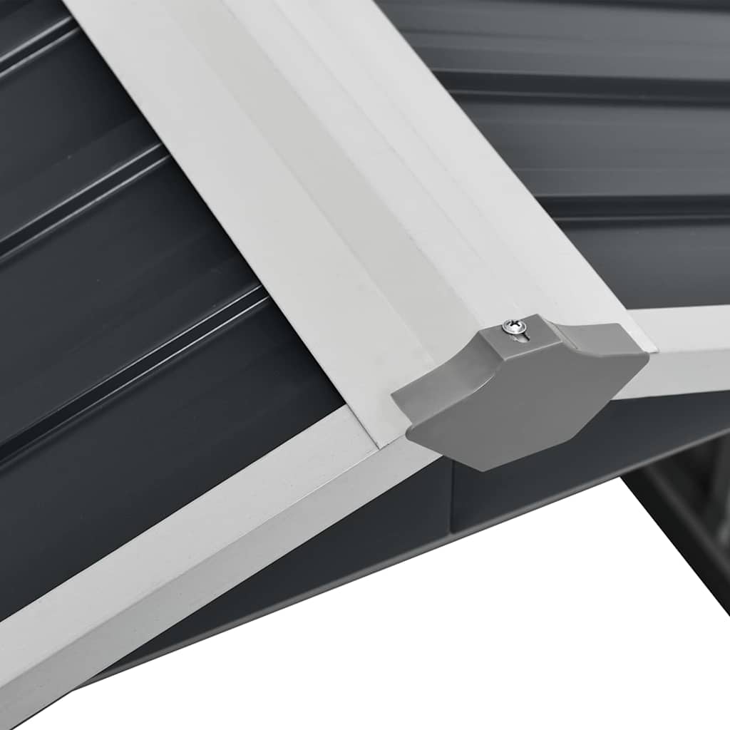 vidaXL Στέγαστρο Χλοοκοπτικού Ανθρακί 92x97x63 εκ. Γαλβανισμένο Ατσάλι - Image 6