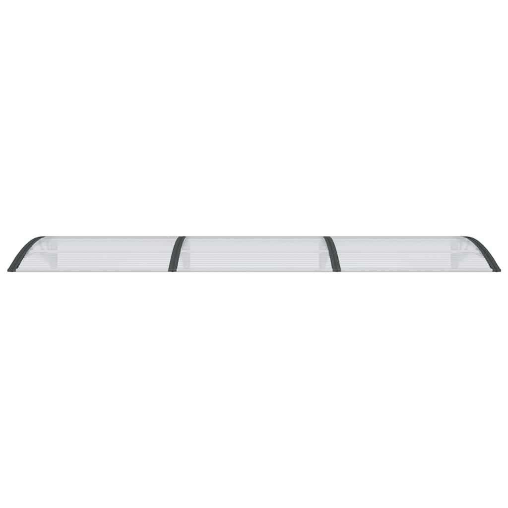 vidaXL Στέγαστρο Πόρτας Μαύρο & Διαφανές 300 x 75 εκ από Πολυκαρβονικό - Image 4