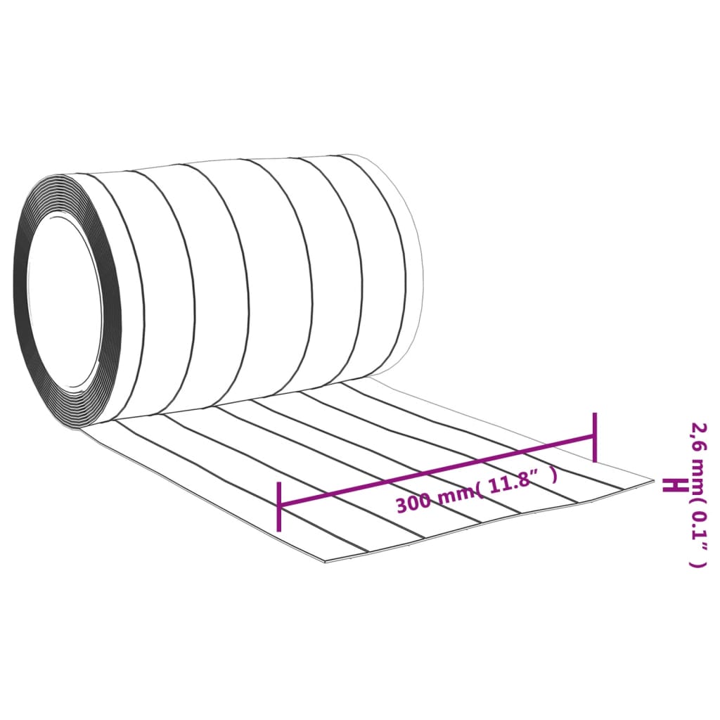 vidaXL Λωριδοκουρτίνα Διαφανής 10 μ. 300 χιλ.x2,6 χιλ. από PVC - Image 7