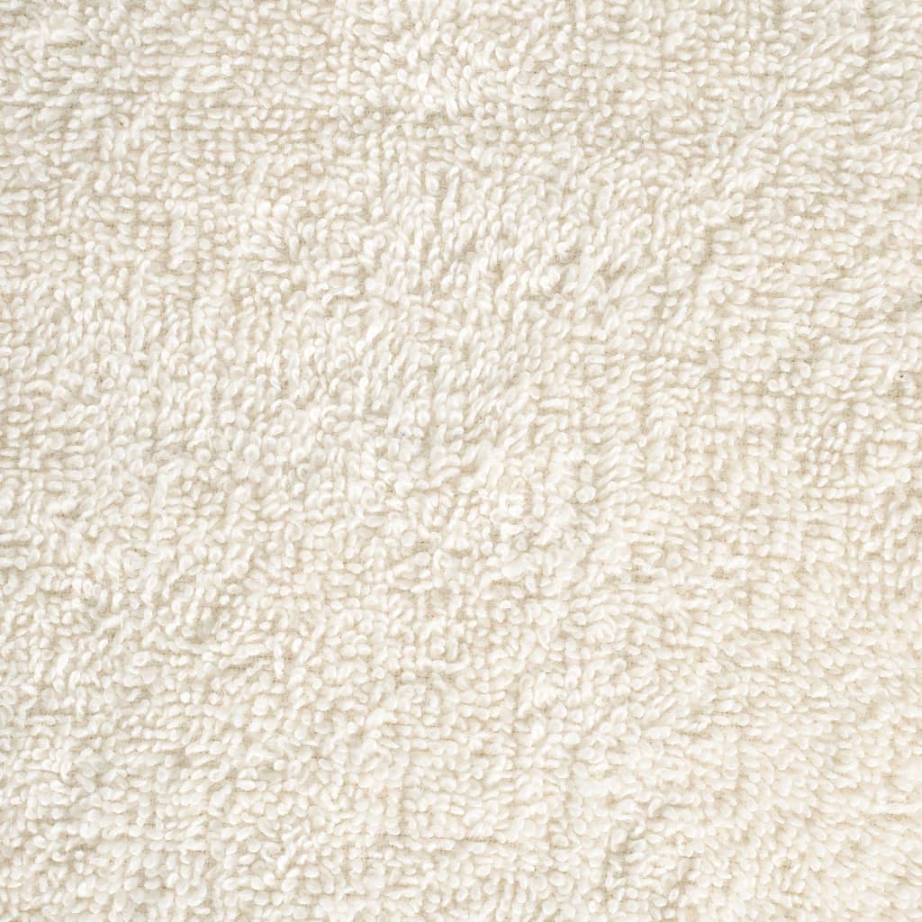 vidaXL Πετσέτες Premium SOLUND 4 Τεμ. Κρεμ 100x200 εκ. 600 γρ/μ² - Image 5