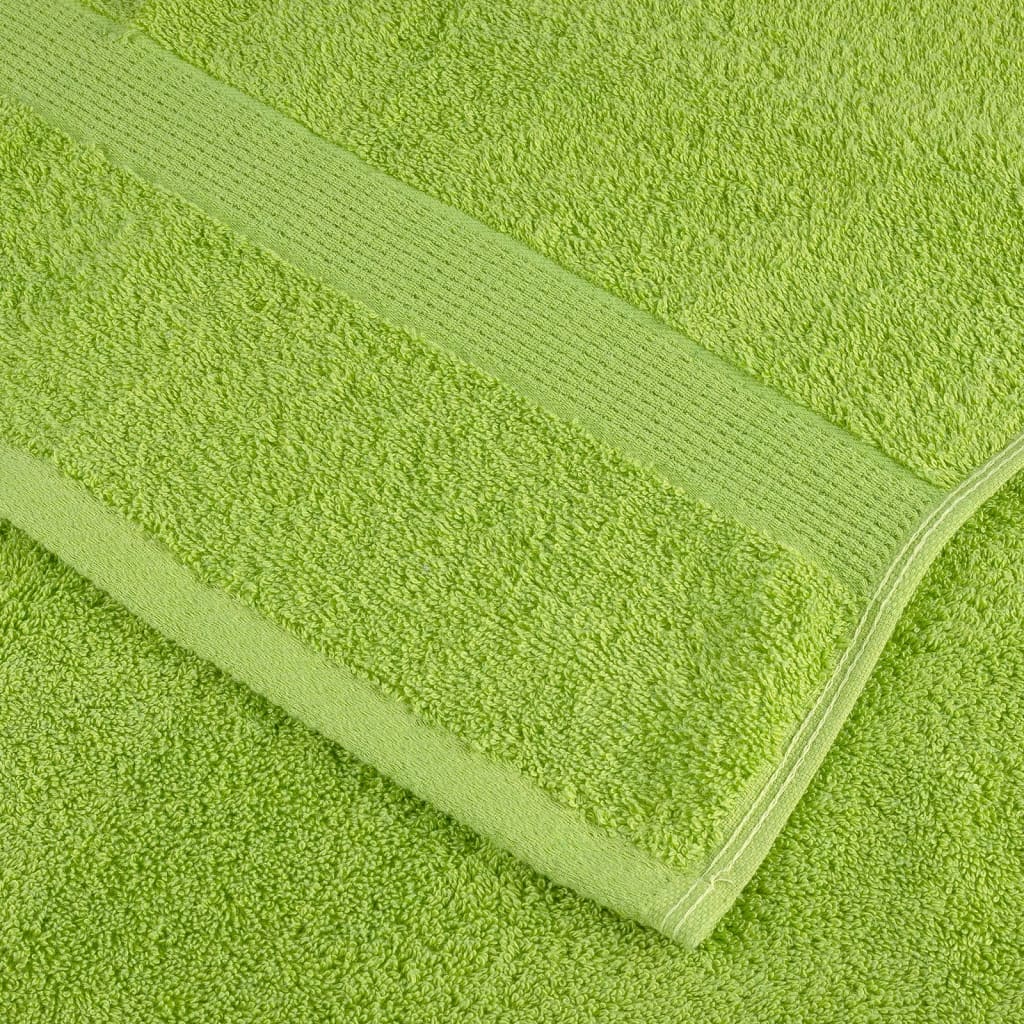 vidaXL Πετσέτες Μπάνιου Premium SOLUND 4 τεμ. Πράσινο Μήλου 100x150 εκ. 600 γρ./μ² - Image 6