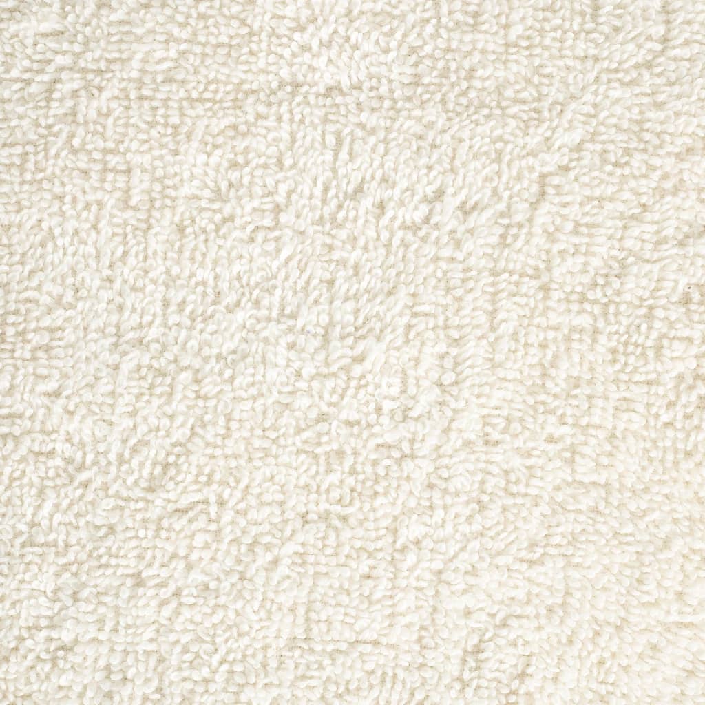 vidaXL Πετσέτες Premium Σετ 8 Τεμ. SOLUND Κρεμ 600 γρ/μ² - Image 7