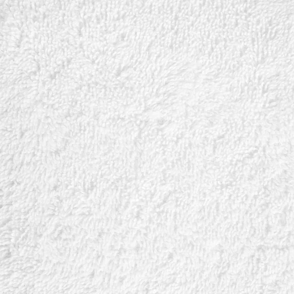 vidaXL Πετσέτες Premium Σετ 12 Τεμ. SOLUND Λευκές 600 γρ/μ² - Image 7