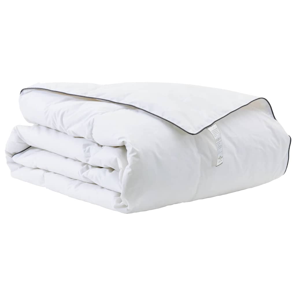 vidaXL Χειμερινό Παπλωματοθήκη 140 x 220 cm Χειμώνας Φτερό Λευκό - Image 2