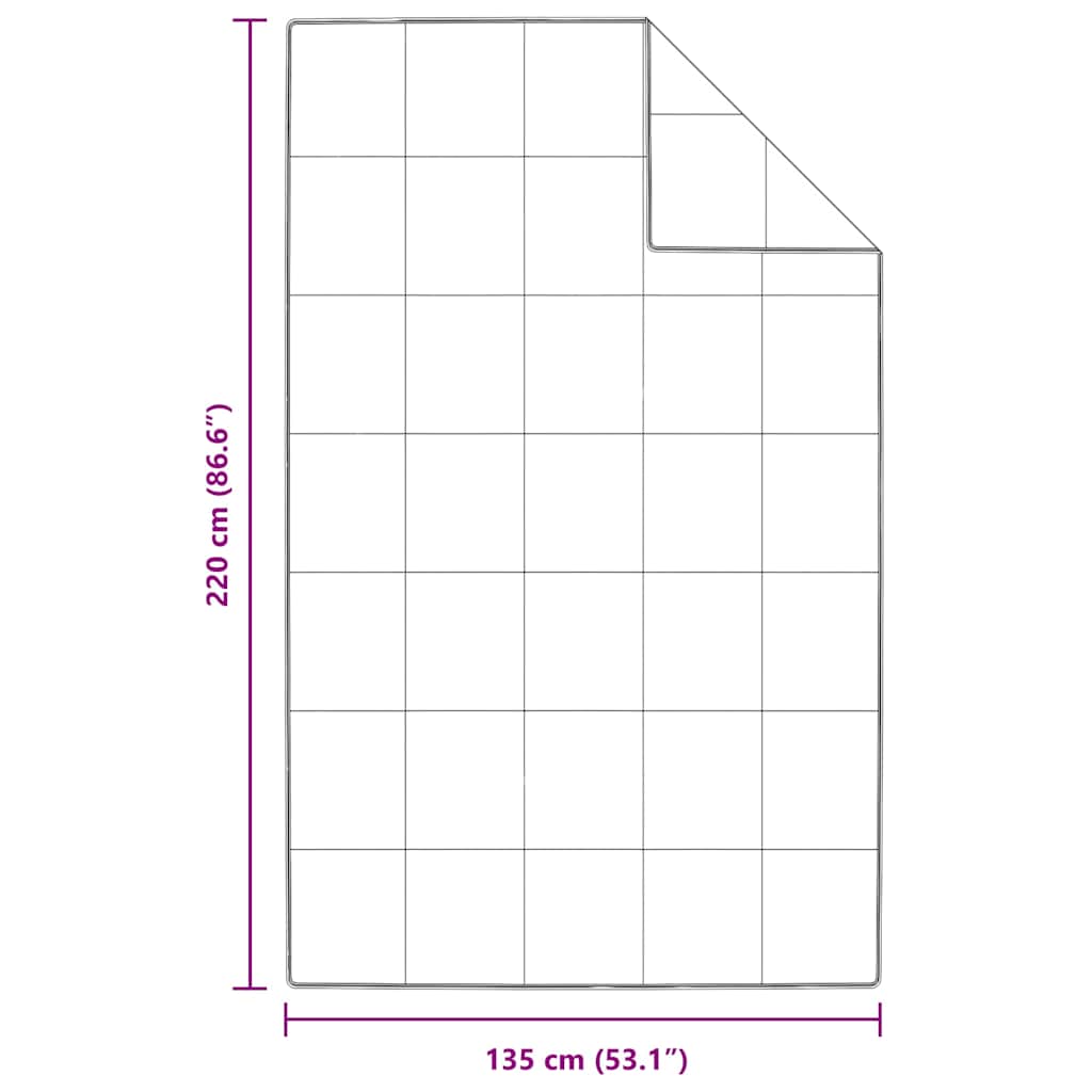 vidaXL Καλοκαιρινό Παπλωματοθήκη 135 x 220 εκ. Καλοκαίρι Φτερό Λευκό - Image 10
