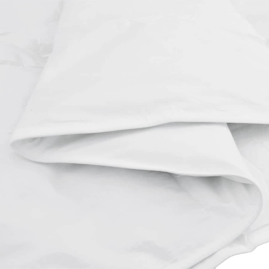 vidaXL Καλοκαιρινό Παπλωματοθήκη 200 x 220 cm Καλοκαίρι Φτερό Λευκό - Image 9
