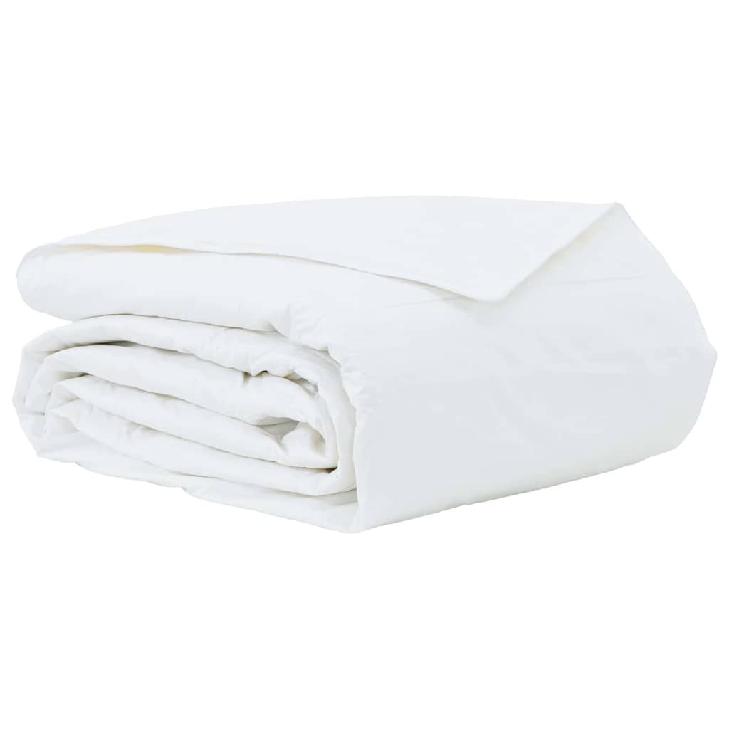 vidaXL Καλοκαιρινό Παπλωματοθήκη 200 x 220 cm Καλοκαίρι Φτερό Λευκό - Image 2
