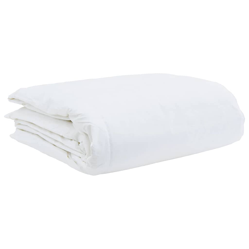 vidaXL Καλοκαιρινό Παπλωματοθήκη 200 x 220 cm Καλοκαίρι Φτερό Λευκό - Image 4