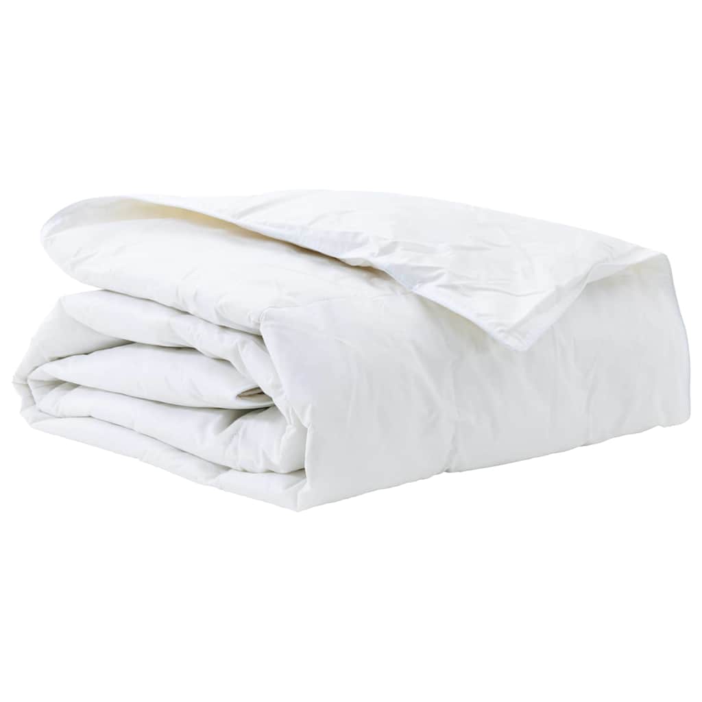 vidaXL Πάπλωμα 155 x 220 cm Άνοιξη, Φθινόπωρο Φτερό Λευκό Αναπνεύσιμο - Image 2