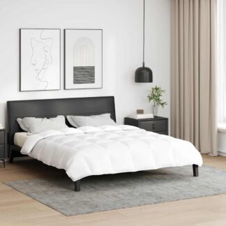 vidaXL Πάπλωμα 240 x 220 cm Άνοιξη, Φθινόπωρο Φτερό Λευκό Αναπνεύσιμο