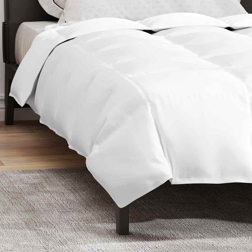 vidaXL Χειμερινό Παπλωματοθήκη 155 x 200 εκ. Χειμώνας Φτερό Λευκό - Image 5