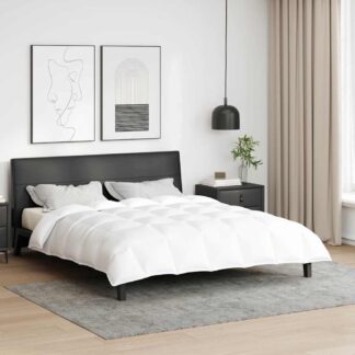vidaXL Χειμερινό Παπλωματοθήκη 240 x 200 cm Χειμώνας Φτερό Λευκό