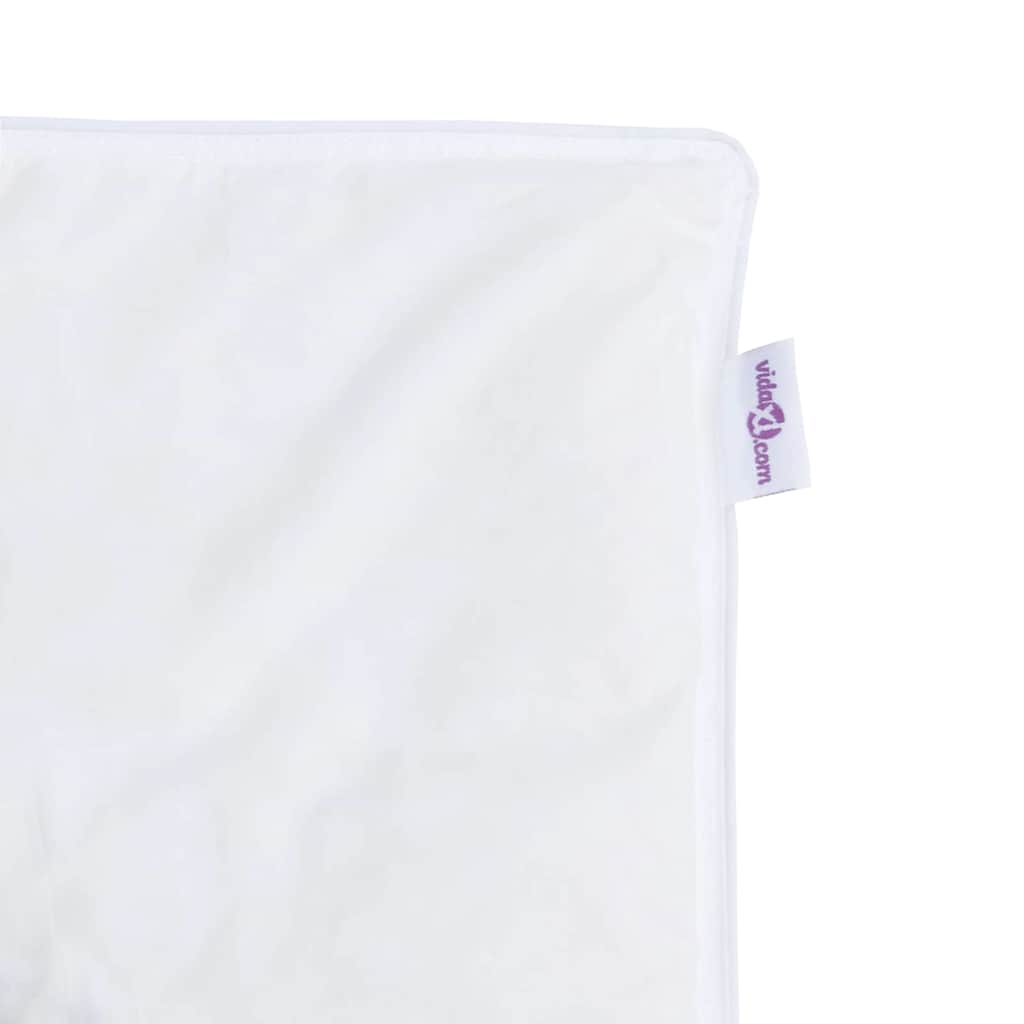 vidaXL Χειμερινό Παπλωματοθήκη 200 x 220 cm Χειμώνας Φτερό Λευκό - Image 8