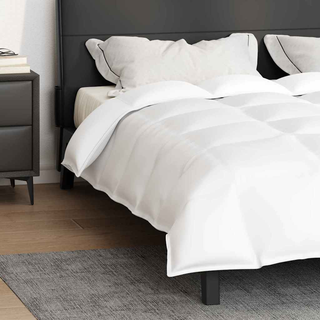 vidaXL Κουβέρτα 2 σε 1 Λευκό 240 x 220 cm Φτερό - Image 5