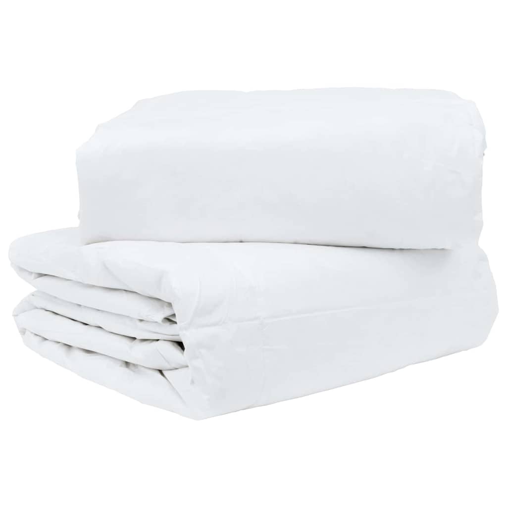 vidaXL Κουβέρτα 2 σε 1 Λευκό 240 x 220 cm Φτερό - Image 4