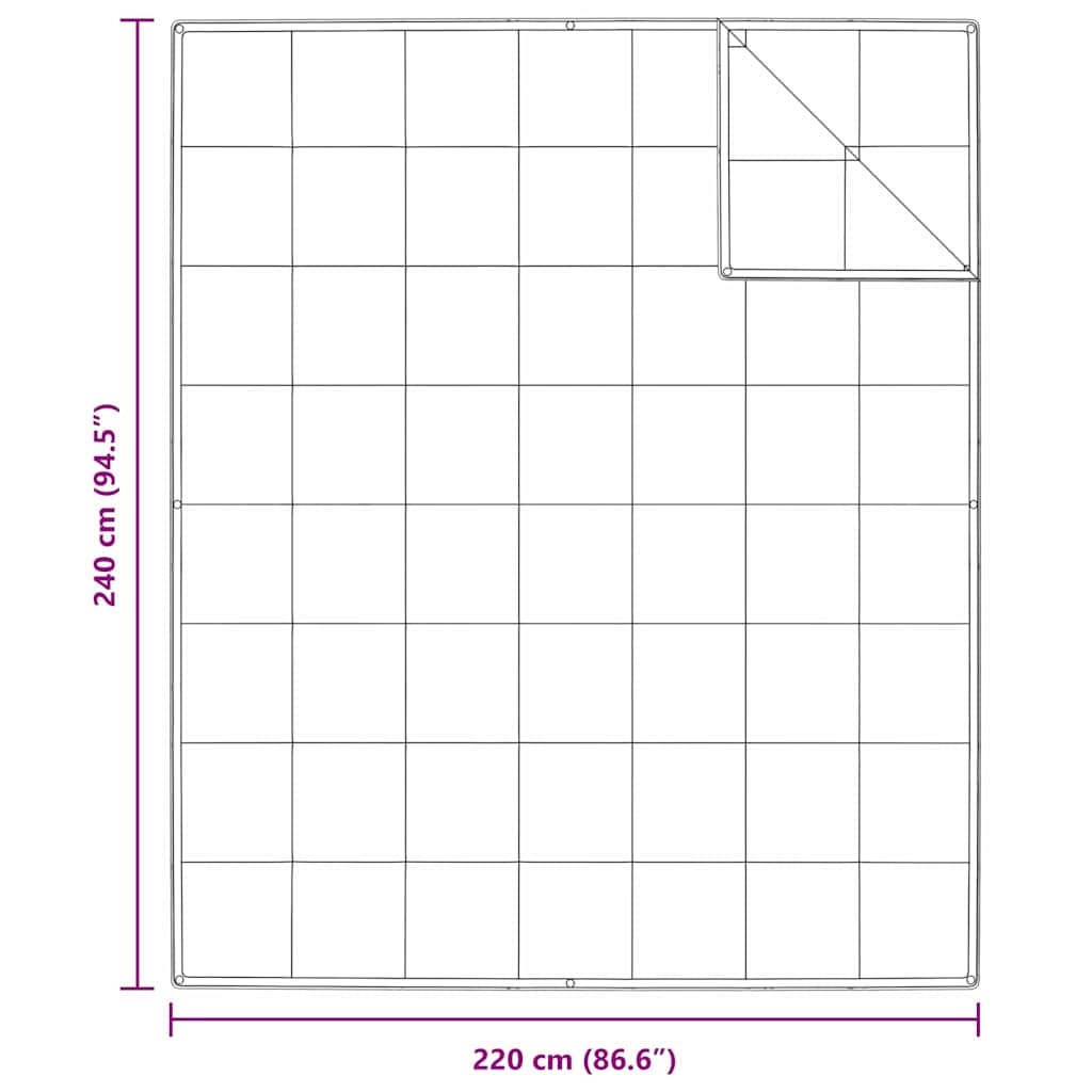 vidaXL Κουβέρτα 2 σε 1 Λευκό 240 x 220 cm Φτερό - Image 10