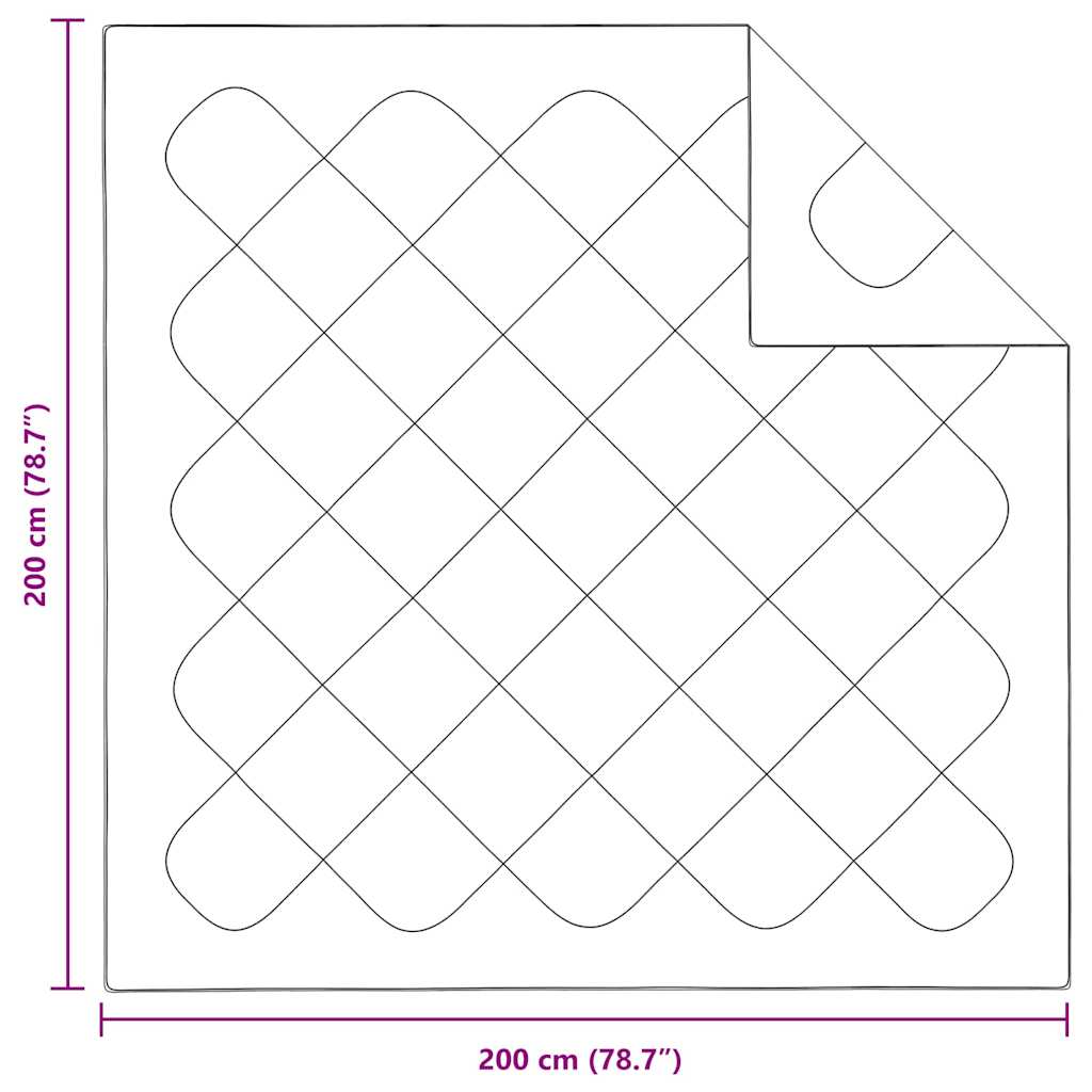 vidaXL Πάπλωμα 200 x 200 x 3 εκ Όχι Πολυεστέρας Λευκό Αναπνεύσιμο - Image 10