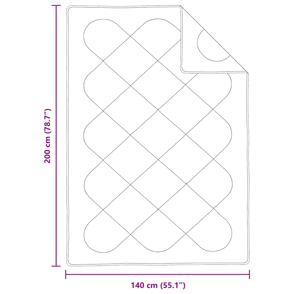 vidaXL Χειμερινό Παπλωματοθήκη 200 x 135 x 5 εκ. Χειμώνας Πολυεστέρας - Image 10