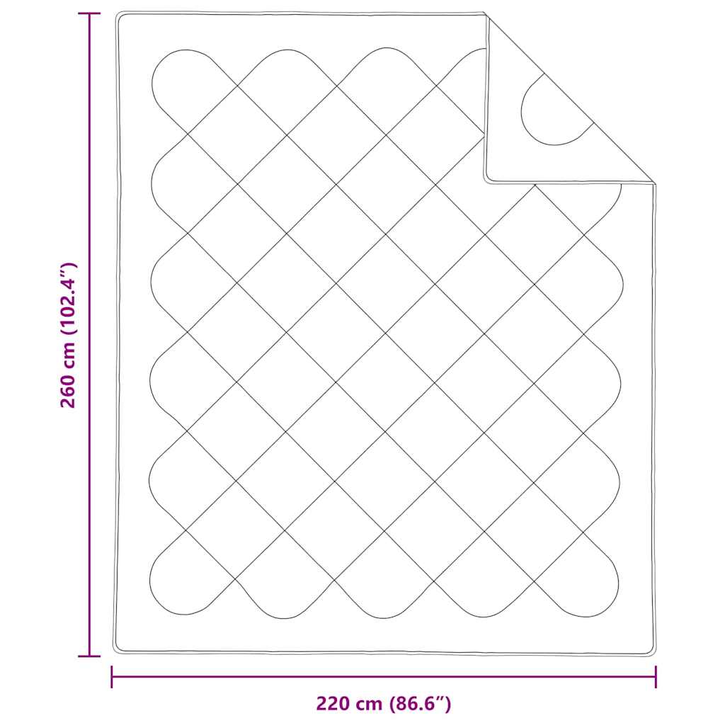 vidaXL Χειμερινό Παπλωματοθήκη 260 x 220 x 3 εκ. Χειμώνας Πολυεστέρας - Image 10