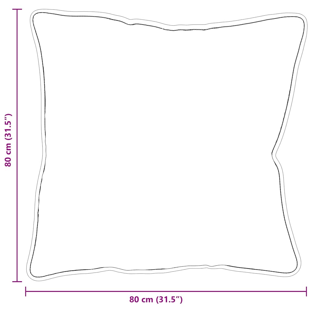 vidaXL Μαξιλάρι 81 x 81 x 40 εκ Πολυεστέρας Λευκό - Image 9