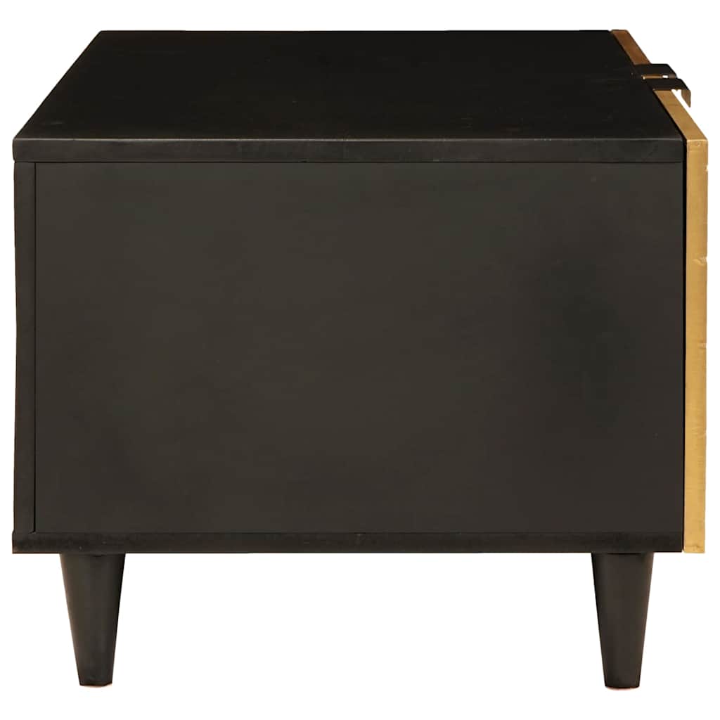 vidaXL Τραπεζάκι σαλονιού Μαύρο και Χρυσό 80 x 50 x 40 cm - Image 4