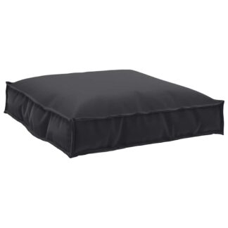 vidaXL Μαξιλάρι Ύφασμα Όξφορντ Μαύρο 70 x 70 x 12 cm