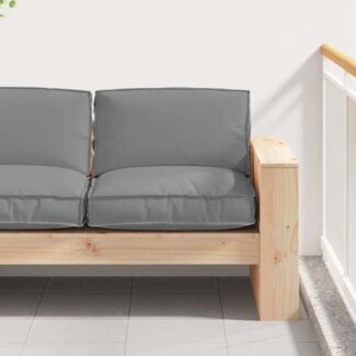 vidaXL Μαξιλάρι Ύφασμα Όξφορντ Γκρι 80 x 80 x 12 cm