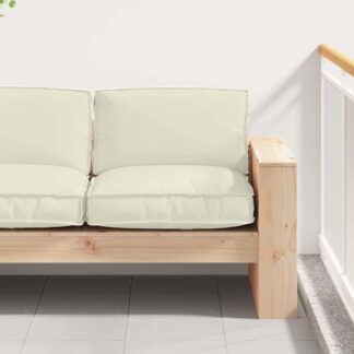 vidaXL Μαξιλάρι Ύφασμα Όξφορντ Κρεμ 80 x 80 x 12 cm