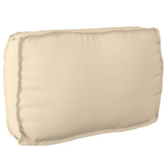 vidaXL Μαξιλάρι Ύφασμα Όξφορντ Μπεζ 70 x 40 x 12 cm