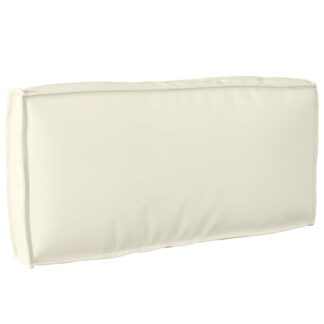 vidaXL Μαξιλάρι Ύφασμα Όξφορντ Κρεμ 80 x 40 x 12 cm