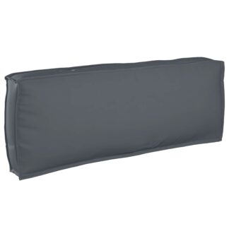 vidaXL Μαξιλάρι Ύφασμα Όξφορντ Ανθρακί 120 x 40 x 12 cm